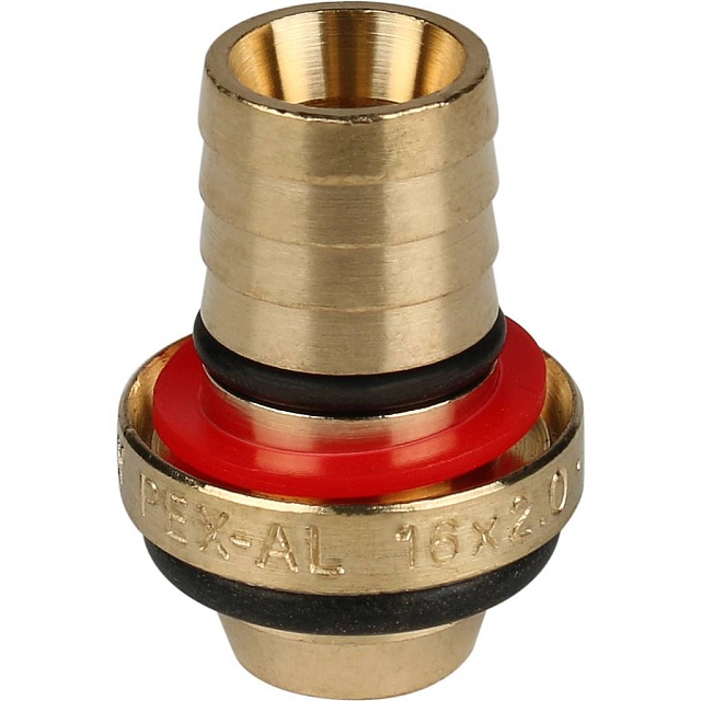 МЦ Угол резьбовой цанга для металлопласта STOUT Ø16х1/2" Н