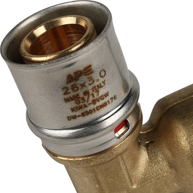 МП Угол резьбовой пресс для металлопласта STOUT Ø26х3/4" В