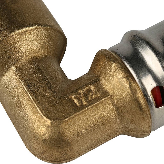 МП Угол резьбовой пресс для металлопласта STOUT Ø20х1/2" В