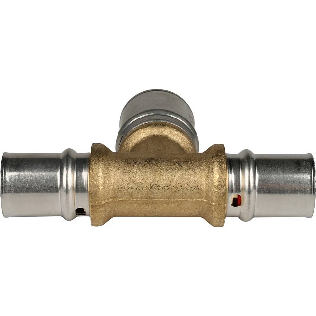 МП Тройник переходной пресс для металлопласта STOUT Ø20х26х20