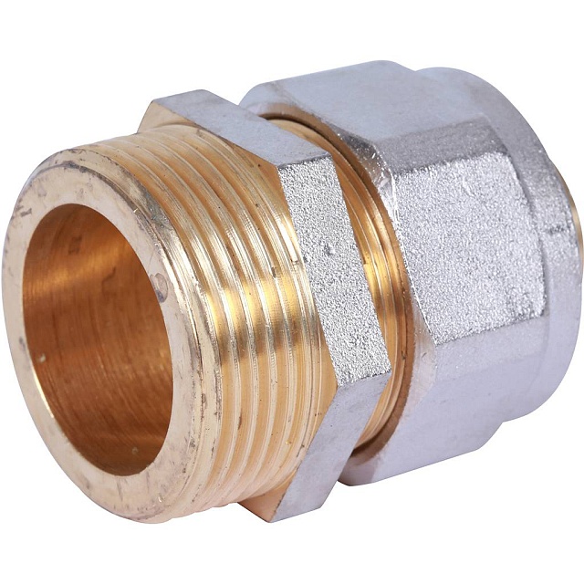 МЦ Муфта резьбовая цанга для металлопласта STOUT Ø32х11/4" Н