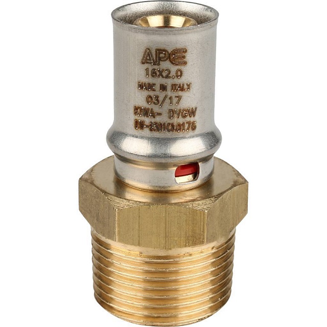 МП Муфта резьбовая пресс для металлопласта STOUT Ø16х3/4" Н