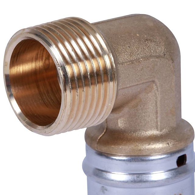 МП Угол резьбовой пресс для металлопласта STOUT Ø32х1" Н