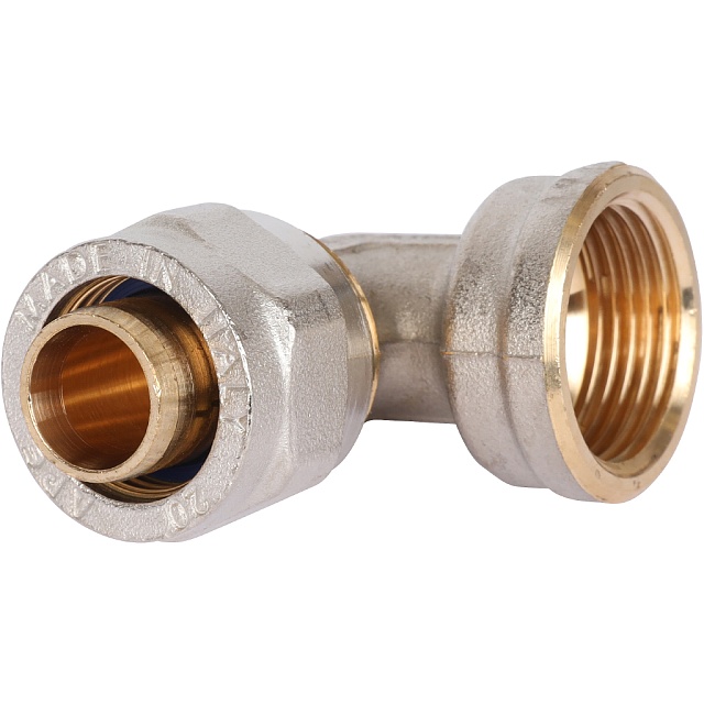 МЦ Угол резьбовой цанга для металлопласта STOUT Ø20х3/4" В