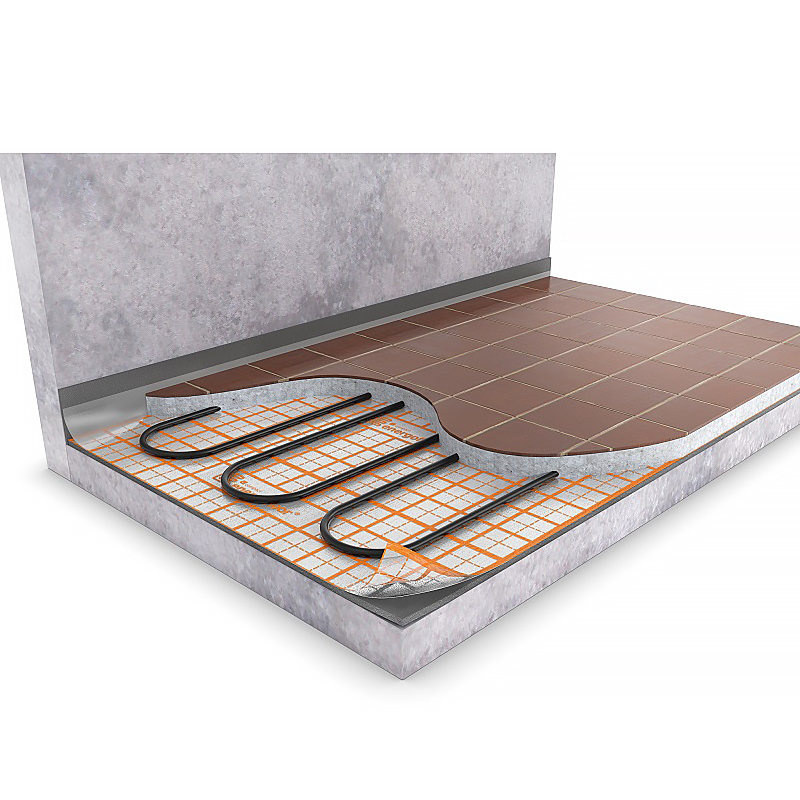 Рулонная изоляция с алюминиевой фольгой ENERGOFLEX ENERGOFLOOR COMPACT (20 м²) серый-5 мм