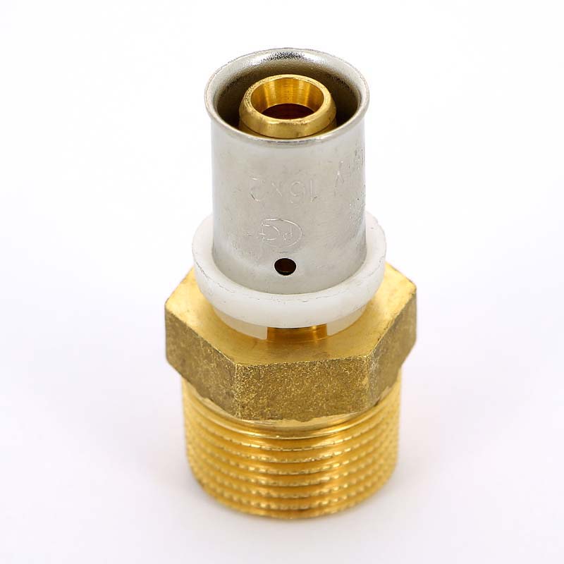 МП Муфта резьбовая пресс для металлопласта UNI-FITT Ø16х3/4" Н