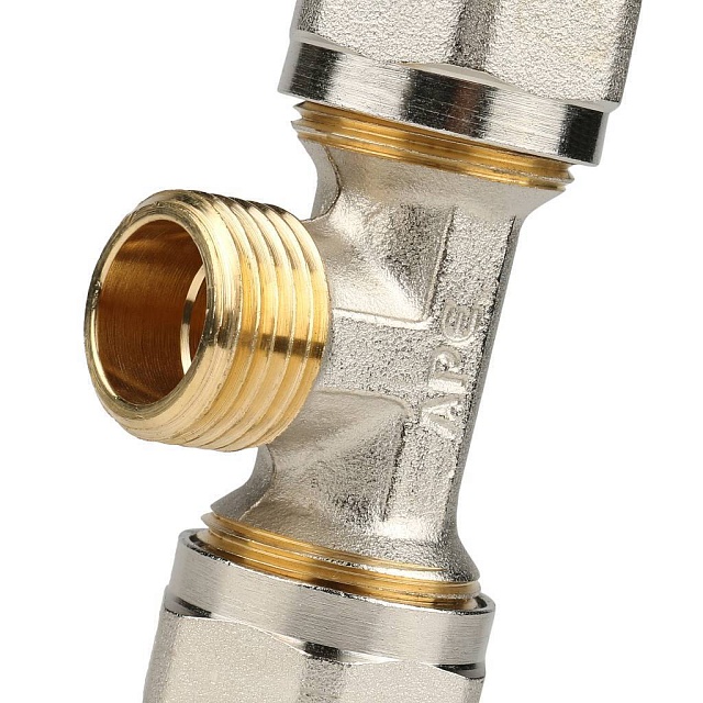 МЦ Тройник резьбовой цанга для металлопласта STOUT Ø20х1/2"х20 Н