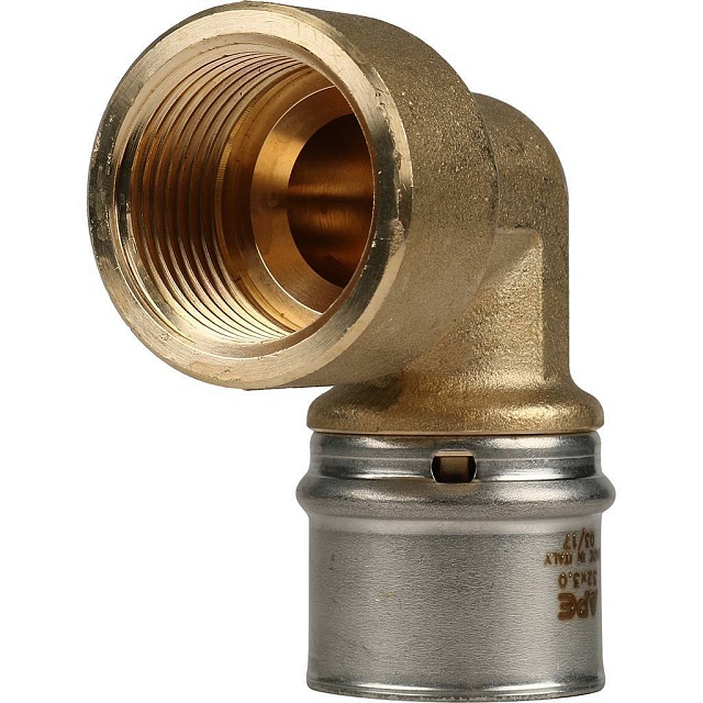 МП Угол резьбовой пресс для металлопласта STOUT Ø32х1" В