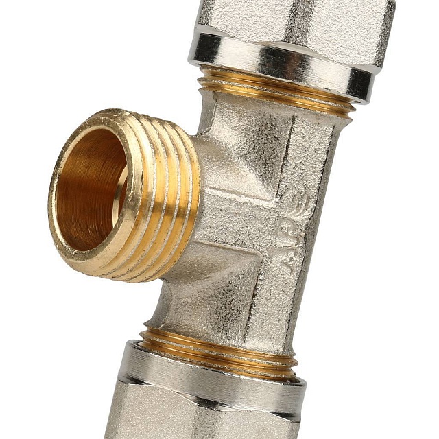 МЦ Тройник резьбовой цанга для металлопласта STOUT Ø16х1/2"х16 Н