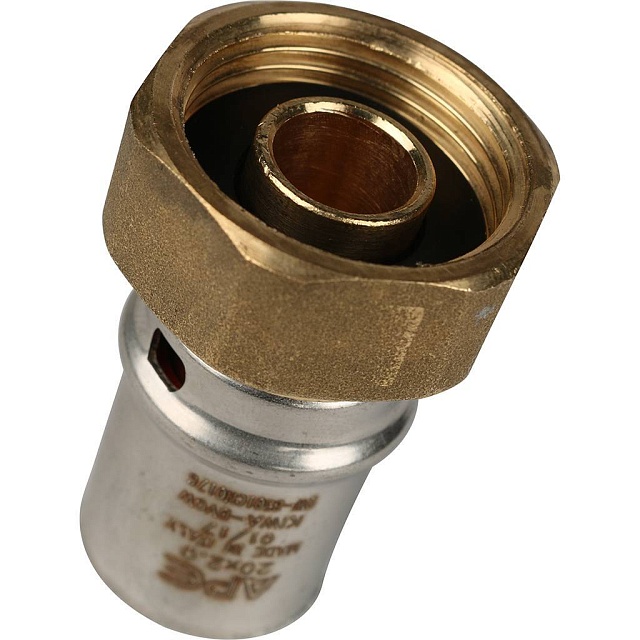 МП Муфта с накидной гайкой пресс для металлопласта STOUT Ø20х3/4"