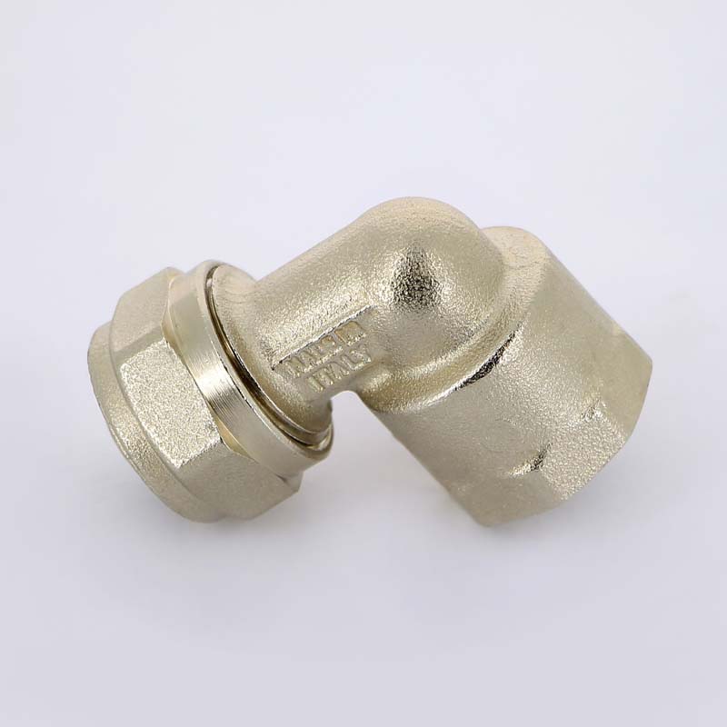 МЦ Угол резьбовой цанга для металлопласта UNI-FITT Ø16х1/2" В
