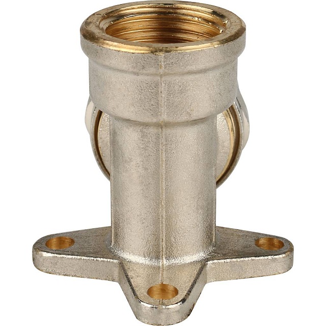 МЦ Угол резьбовой с креплением цанга для металлопласта STOUT Ø20х1/2"