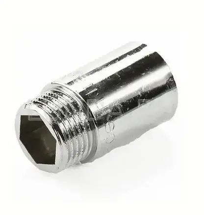 Удлинитель резьбовой латунный STOUT хром 1/2&quot;x50мм ВН (легкая версия)