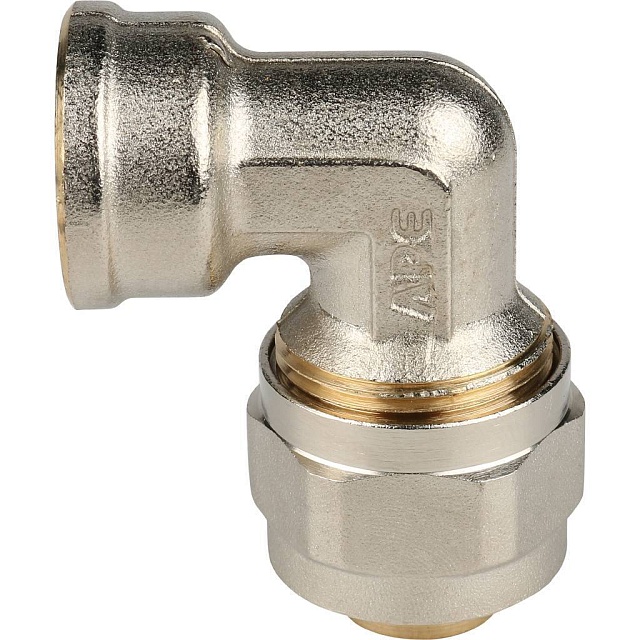 МЦ Угол резьбовой цанга для металлопласта STOUT Ø20х1/2" В