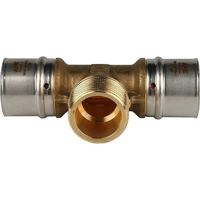 МП Тройник резьбовой пресс для металлопласта STOUT Ø32х1"х32 Н