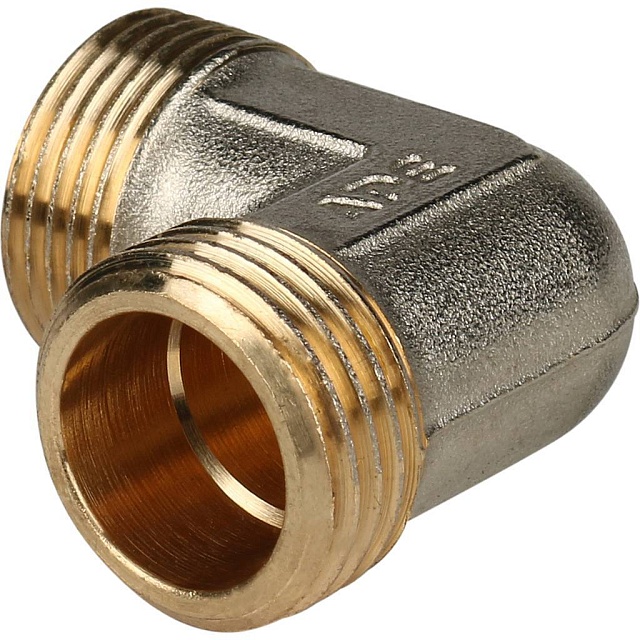 МЦ Угол резьбовой цанга для металлопласта STOUT Ø16х1/2" Н