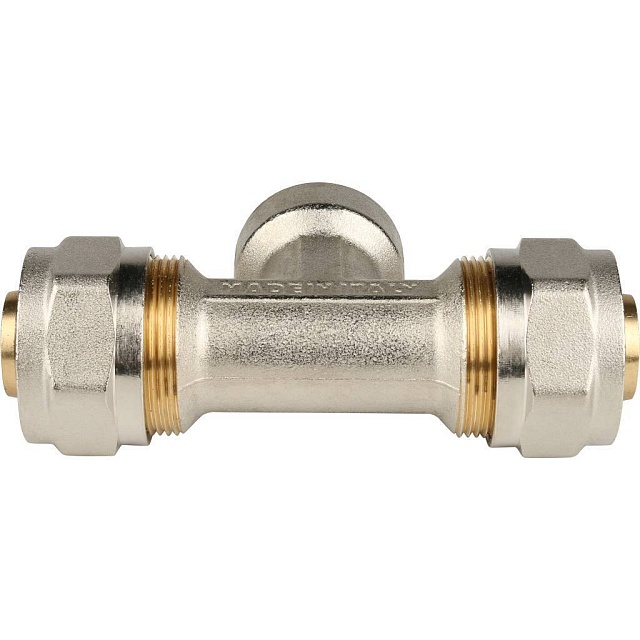 МЦ Тройник резьбовой цанга для металлопласта STOUT Ø26х3/4"х26 В
