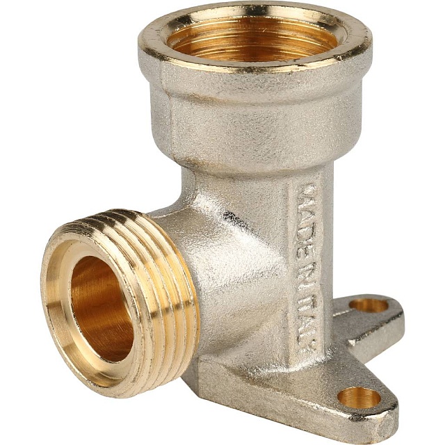 МЦ Угол резьбовой с креплением цанга для металлопласта STOUT Ø16х1/2"