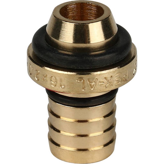 МЦ Угол резьбовой цанга для металлопласта STOUT Ø16х1/2" Н
