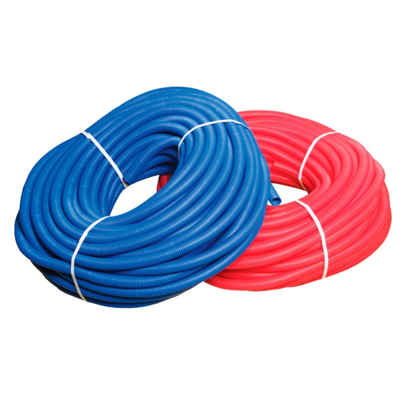 Кожух-шланг гофрированный UNI-FITT для труб Ø26 (наружный Ø35) СИНИЙ (50м)