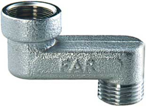 Эксцентрик резьбовой латунный FAR хром 3/8&quot;x3/8&quot;-5см ВН