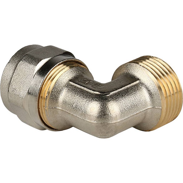 МЦ Угол резьбовой цанга для металлопласта STOUT Ø20х3/4" Н