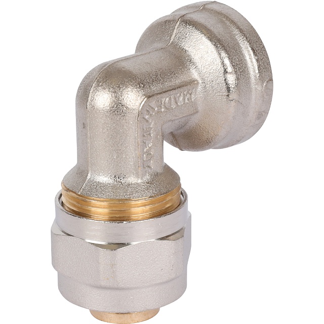 МЦ Угол резьбовой цанга для металлопласта STOUT Ø20х3/4" В