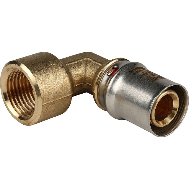 МП Угол резьбовой пресс для металлопласта STOUT Ø20х1/2" В