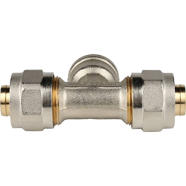 МЦ Тройник резьбовой цанга для металлопласта STOUT Ø20х1/2"х20 В