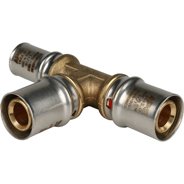 МП Тройник переходной пресс для металлопласта STOUT Ø20х20х16