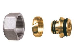 EK Фитинг-евроконус обжимной для металлопласта FAR РЕ-Х Ø20х2.5-M33x1,5