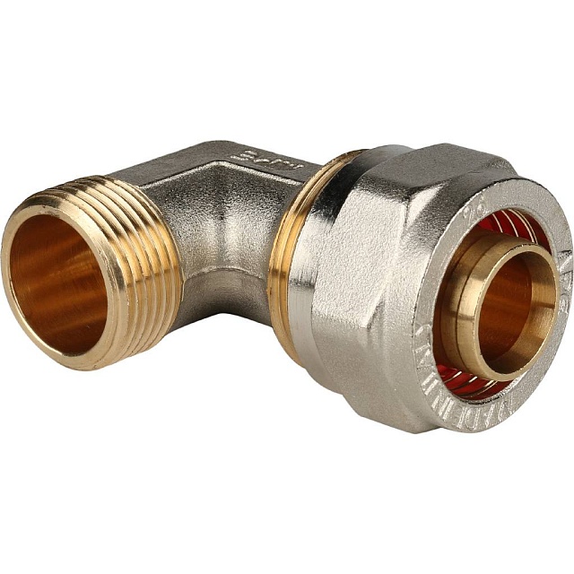 МЦ Угол резьбовой цанга для металлопласта STOUT Ø26х3/4" Н