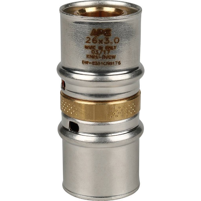 МП Муфта соединительная пресс для металлопласта STOUT Ø26