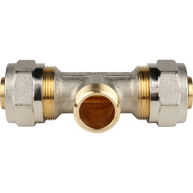 МЦ Тройник резьбовой цанга для металлопласта STOUT Ø26х3/4"х26 Н