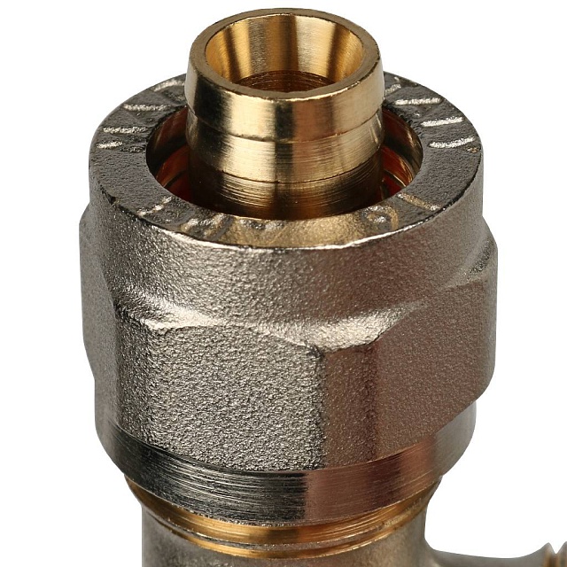 МЦ Угол резьбовой цанга для металлопласта STOUT Ø16х1/2" Н