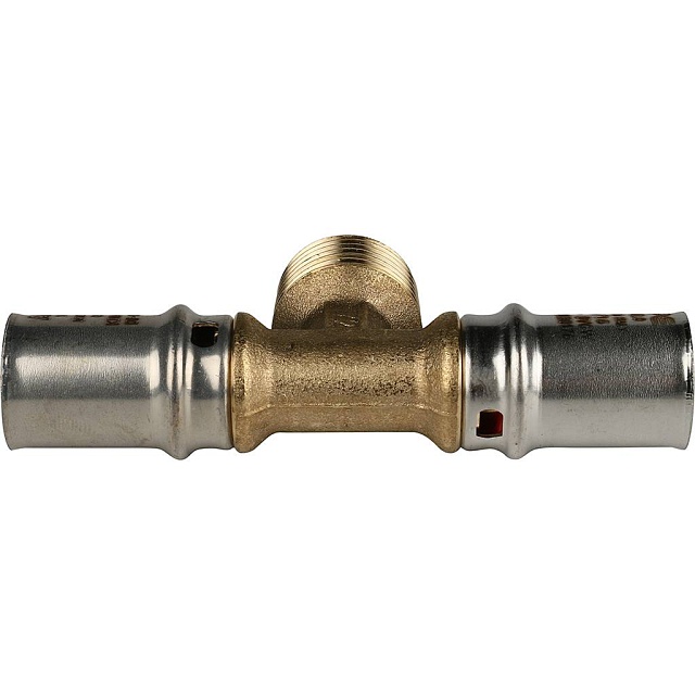 МП Тройник резьбовой пресс для металлопласта STOUT Ø16х1/2"х16 Н