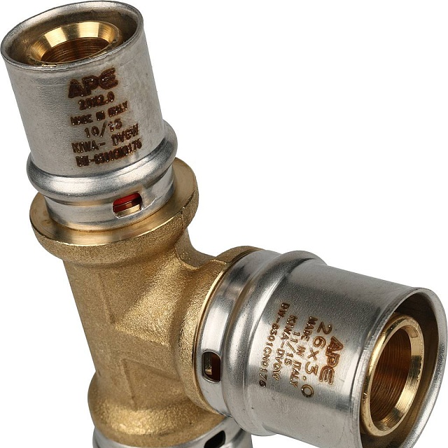 МП Тройник переходной пресс для металлопласта STOUT Ø26х26х20