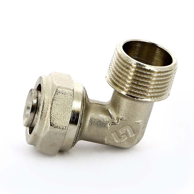 МЦ Угол резьбовой цанга для металлопласта UNI-FITT Ø20х3/4" Н