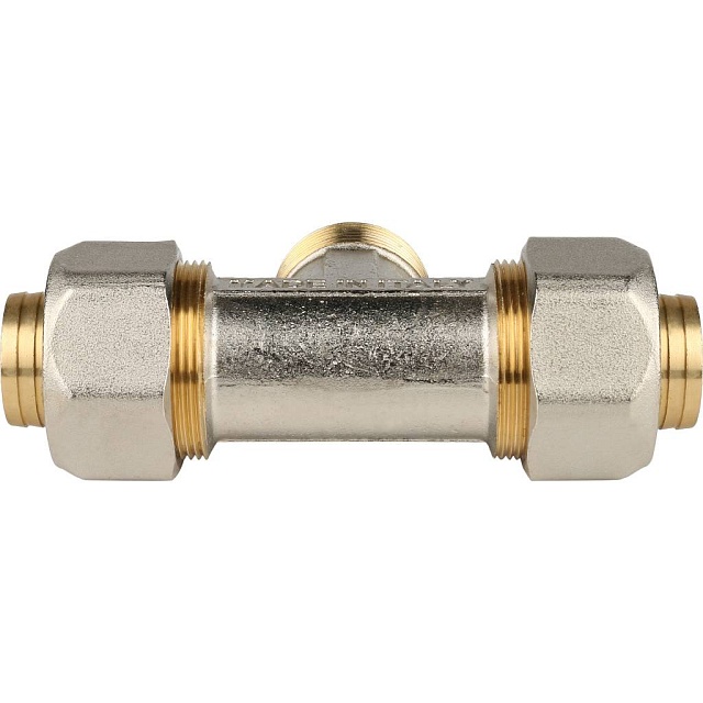 МЦ Тройник резьбовой цанга для металлопласта STOUT Ø32х1"х32 Н