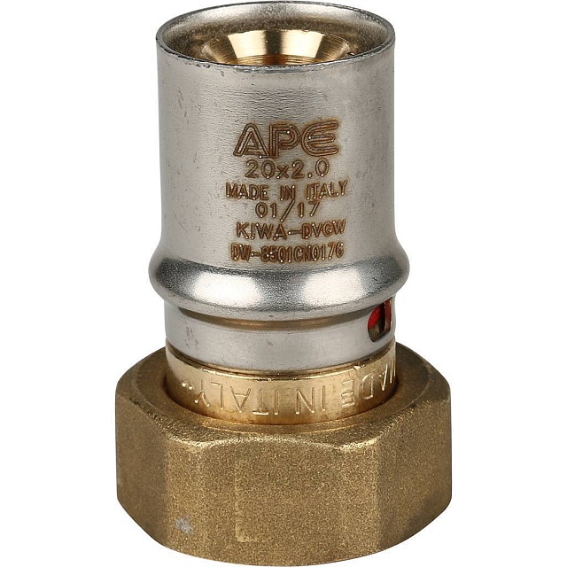 МП Муфта с накидной гайкой пресс для металлопласта STOUT Ø20х3/4"