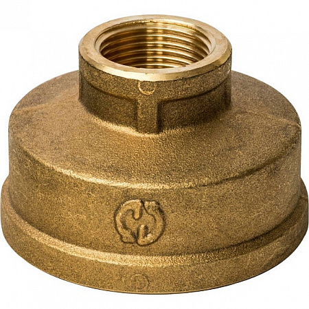 Муфта переходная резьбовая латунная STOUT без покрытия 2&quot;x3/4&quot; В