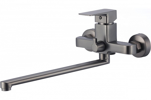 Смеситель для ванны с длинным изливом OLIVE'S NAVARRA 25221NRGM оружейная сталь, латунь, уп. (8 шт)