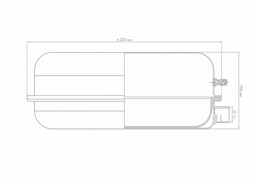 Расширительный бак для отопления ДЖИЛЕКС 12 F красный (плоский круг)