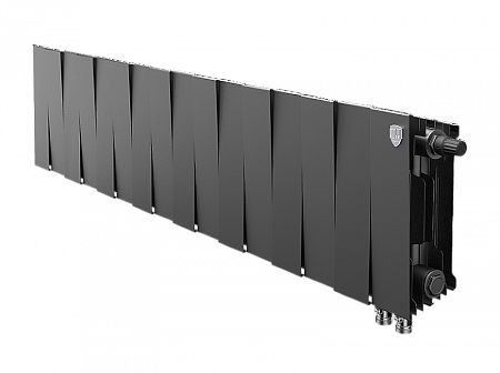 Радиатор биметаллический ROYAL THERMO PIANOFORTE NOIR SABLE VDR 200x16 секций, чёрный (НС-1346008)