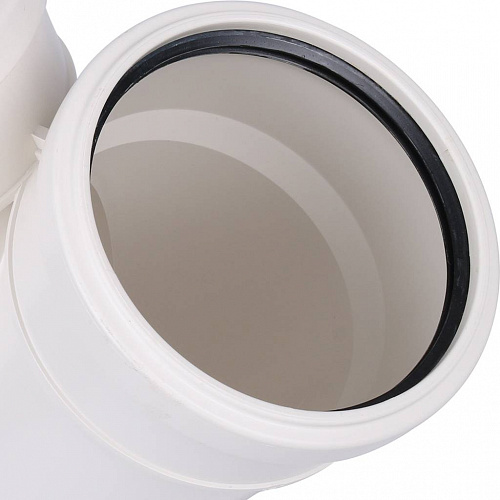 ПВХ Тройник канализационный SINIKON КОМФОРТ ПЛЮС белый Ø110х45°