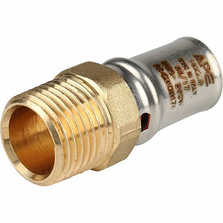 МП Муфта резьбовая пресс для металлопласта STOUT Ø16х1/2&quot; Н