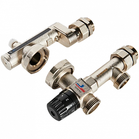 Насосно-смесительный узел, с термостатическим клапаном 20-55°C, без насоса ROMMER