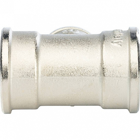 Тройник переходной переходной латунный STOUT никель 1&quot;x1/2&quot;x1&quot; В