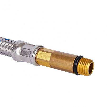 Гибкая подводка для смесителей STOUT нерж.сталь М10*35-1/2&quot;-120 см, пара