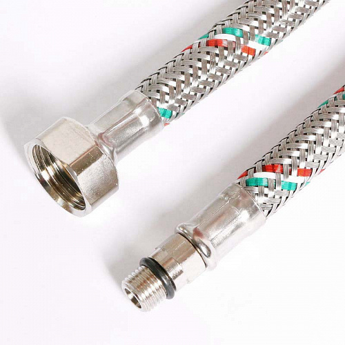Гибкая подводка для смесителя UNI-FITT М10х1 - 1/2&amp;quot;, 40 см, DN 8, оплётка из нерж. стали